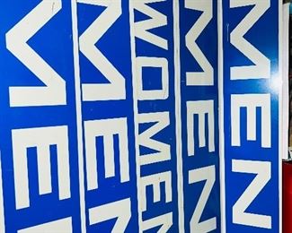 Metal MEN & WOMAN Signs 