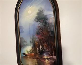 Retro Camping Framed Artwork 
