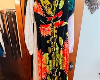 Black Dress with Flowers 