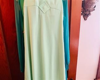 Retro Light Green Dress 