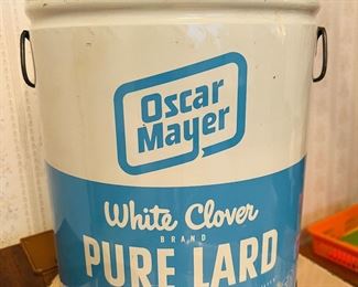 Oscar Meyer Pure Lard Container 