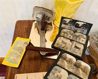 Stereopticon and Stereo View Cards 