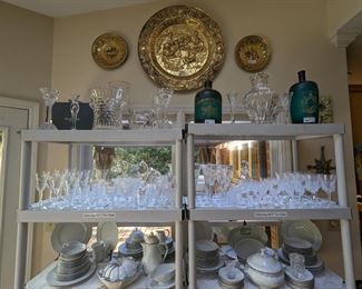 WONDERFUL collection of art glass and cut glass, by Tiffany, Waterford, St. Louis, ABCG and others.