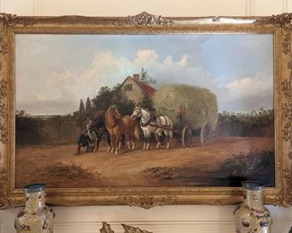 Antique (1880's) oil on canvas, by listed artist, W. G. Meadows.