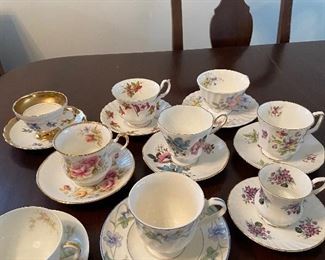 Bone china cup/saucer sets