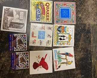 Vintage tiles/trivets