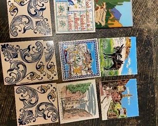 Vintage tiles/trivets