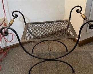 Wrought iron bench