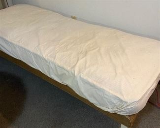 Twin size day bed frame and mattress
