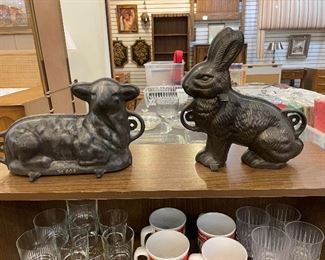 Vintage Bunny and Lamb Cake Molds