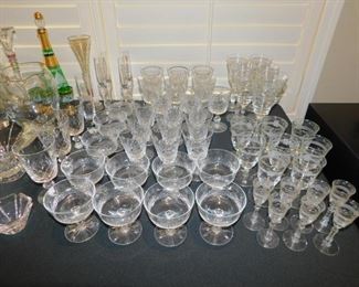 SPODE & WATERFORD AND MISC GLASSWARE