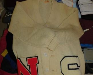 VINTAGE LETTER CARDIGAN EARLY 1960'S