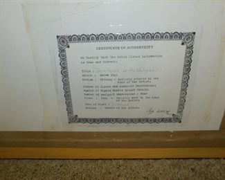 AVRAM EBGI SIGNED LITHOGRAPH