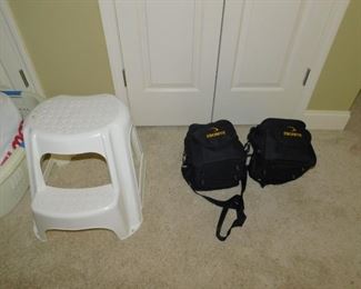 Step Stool & Bowling Balls