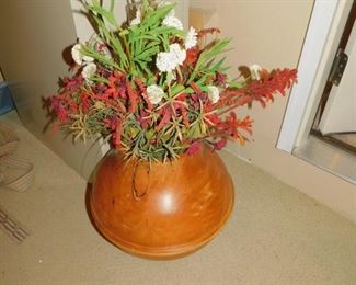 Art Carved Wook Vase