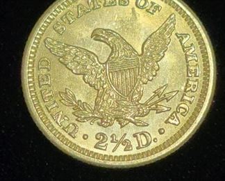 1904 Quarter Eagle- Gold 2 1/2 Dollar Coin