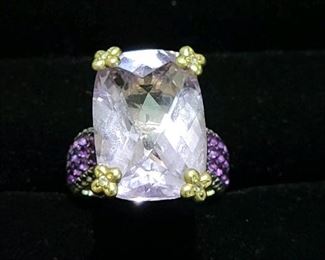 Barbara Bixby 18k Gold/ Sterling and Gemstone Ring