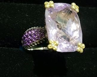 Barbara Bixby 18k Gold/ Sterling and Gemstone Ring