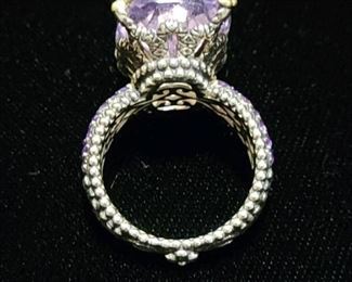 Barbara Bixby 18k Gold/ Sterling and Gemstone Ring