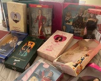 Barbies in original packaging