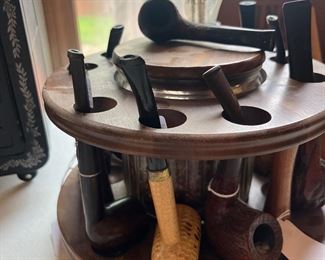 Pipes, humidors, cigar boxes, cigar supplies, and more tobacco related collectibles