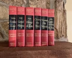 Rare Winston Churchill WWII complete 6 book collection. Hardback. Fabulous condition. 