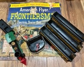 Vintage Frontiersman Train set, steam engine, remote.