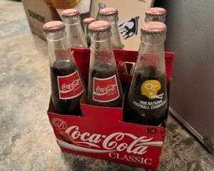 GA Tech Commemorative Championship Coke 6 pack