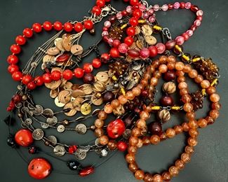 Assorted Costume Jewelry: Necklaces