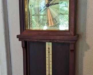 Vintage Airguide Mission Style Weather Station Clock
