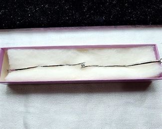 Lot 5 - 14K White Gold Diamond Bracelet