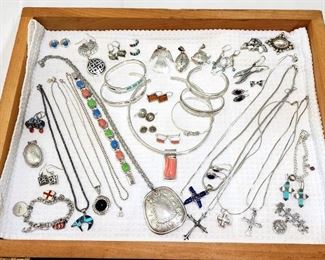Lot 14 - Sterling Silver Jewelry Lot