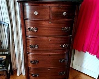 Lot 58 - Antique Tall Chest-of-Drawers