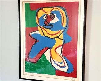 Lot 68 - 1969 Karel Appel "L'Homme Souriant" Signed Limited Edition Framed Lithograph