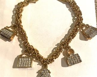 Judith Lieber charm bracelet