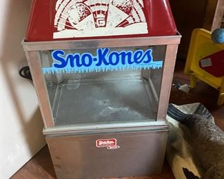 Vintage sno-kone machine