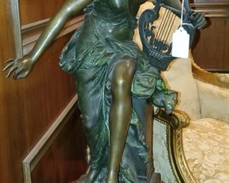 Albert-Ernest Carrier-Belleuse Bronze "Melody"