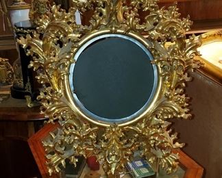 Large Antique "Florentine" gilt-wood frame