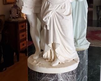 Pasquale Romanelli, 19th C. Italian marble statue 
