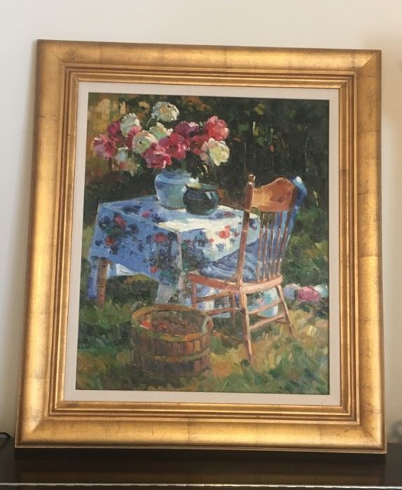 Original Signed Canvas in Gold Frame