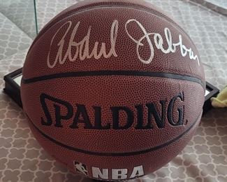 Kareem Abdul Jabbar signed basketball 
