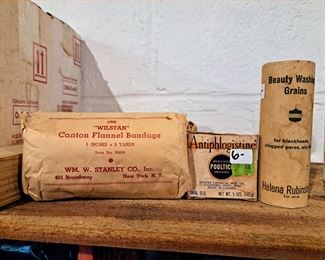 Old and still in original wrapping various supplies. 