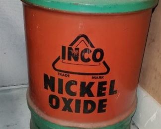 Inco Nickel Oxide Metal Barrel