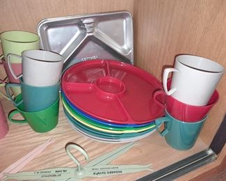 Vintage Plastic Dishware