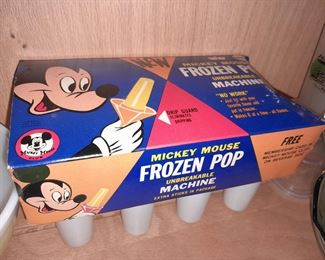Vintage Mickey Mouse Frozen Pop Unbreakable Machine In Original Packaging!