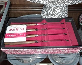 Vintage Sheffield Knives In Box