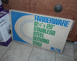 Farberware Stainless Steel Serving Tray (In Original Box!)