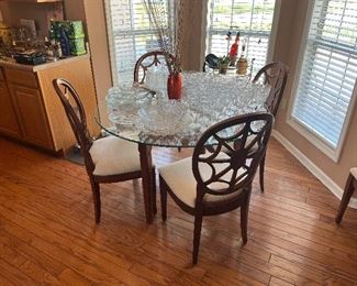 Lovely hand made table with 5 chairs