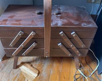 Sewing Box & Contents