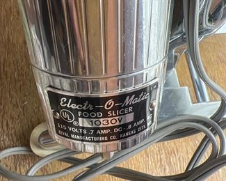 Electr o matic Meat Slicer